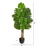 4ft. Monstera Artificial Tree UV Resistant (Indoor/Outdoor)