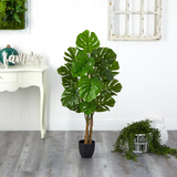 4ft. Monstera Artificial Tree UV Resistant (Indoor/Outdoor)