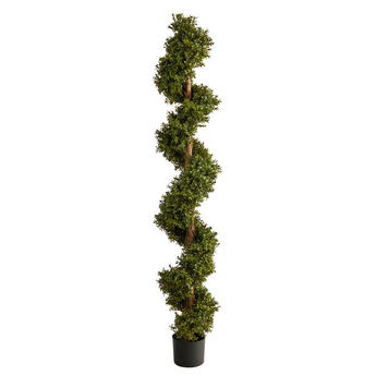 6ft. Boxwood Spiral Topiary Artificial Tree