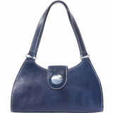 Italian Artisan Florina Womens Luxury Classic Genuine Calf Leather Handbag or Shoulder Bag Made In Italy