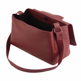 Italian Artisan Gaia Womens Luxury Shoulder, Crossbody or carried by Handle Leather Handbag Made In Italy