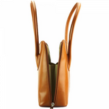 Italian Artisan Claudia Womens Luxury Handmade Leather Shoulder Bag Made In Italy