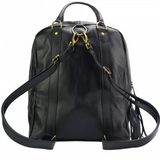Italian Artisan Womens Luxury Leather Tote Backpack Handbag Made In Italy