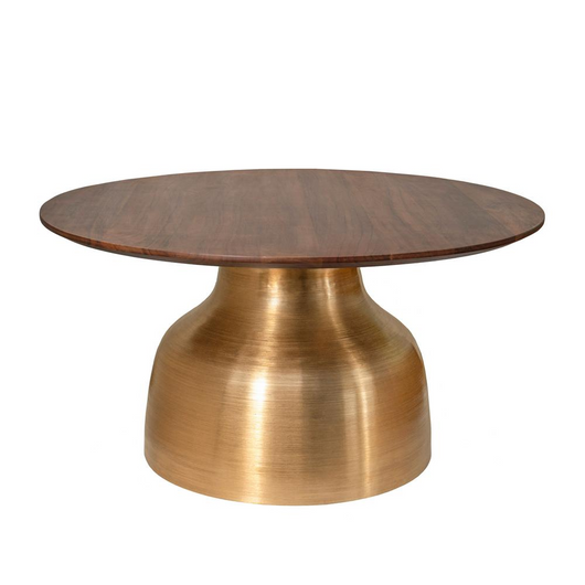 Coffee Table in Walnut/ Gold