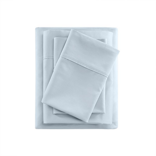 100% BCI Cotton 300TC Sheet Set W/ Z hem Cylinder Packaging - Twin