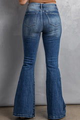 Willa High Waist Flare Jeans with Pockets