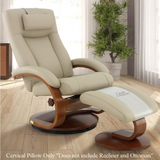 Relax-R™ Cervical Pillow in Cobblestone Top Grain Leather