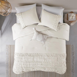 Doreen 100% Cotton Comforter Set, White