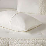 Doreen 100% Cotton Comforter Set, White