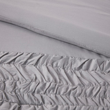 Doreen 100% Cotton Duvet Cover Set in Grey