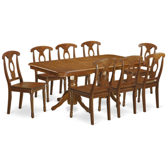 Napoleon 9Pc Dining Set - Table W/Leaf 8 Dining Chairs