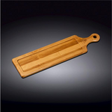 Bamboo Tray 14.5" X 3.75" | For Appetizers / Barbecue / Burger Sliders