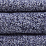 100% Cotton Dobby Yarn Dyed 6pcs Towel Set, Blue