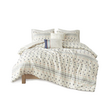 Auden 100% Cotton 5 Piece Jacquard Comforter Set,