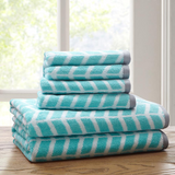 100% Cotton Jacquard 6pcs Towel Set,ID91-522