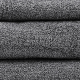 100% Cotton Dobby Yarn Dyed 6pcs Towel Set, Black