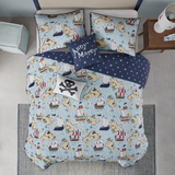 100% Cotton Printed  5pcs  Coverlet Set