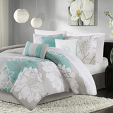 100% Cotton Sateen Printed 7cps Comforter Set,MP10-2640
