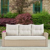 Canaan All-Weather Wicker Outdoor Sofa with Cushions