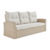 Canaan All-Weather Wicker Outdoor Sofa with Cushions