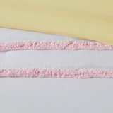 Haisley 100% Cotton  Comforter Set w/ Chenille Trims, Pink