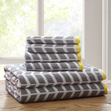 100% Cotton Jacquard 6pcs Towel Set,ID91-522