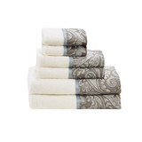 100% Cotton 6 Piece Jacquard Towel Set,MP73-5309
