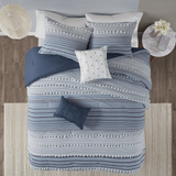 100% Cotton Clipped 5pcs Comforter Set, UH10-2347