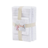 100% Cotton Textured 6PC Towel Set, LCN73-0065