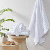 100% Cotton Textured 6PC Towel Set, LCN73-0065