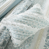 100% Cotton Printed Pieced 9pcs Comforter Set w/ Pintuck,MP10-386