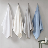 100% Cotton Solid Stripe 6pcs Towel Set,MPS73-370
