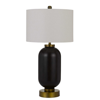 Sycamore Glass Table Lamp With Drum Shade 34