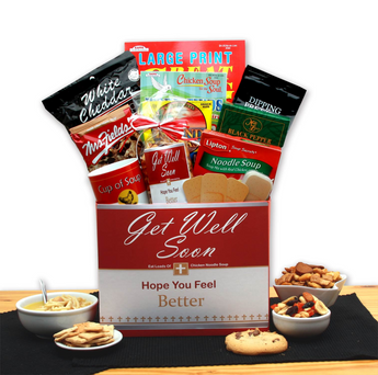 Chicken Noodle Soup Get Well Gift Box - get well soon basket - get well soon gifts for women - get well soon gifts for men