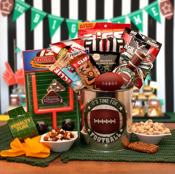 It's Football Time Gift Pail- gift for a man