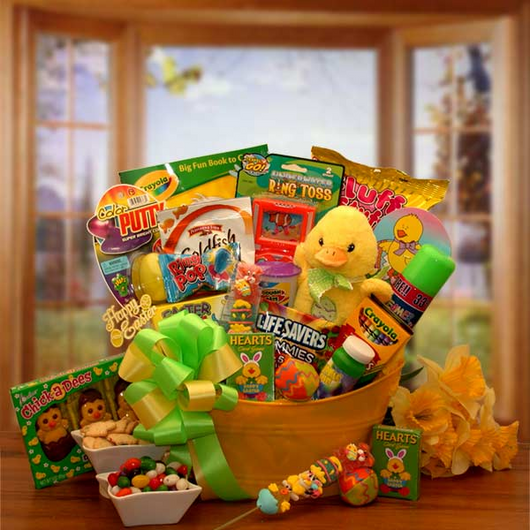 Easter Sunshine Little Duckling Gift Pail- Easter Basket for child