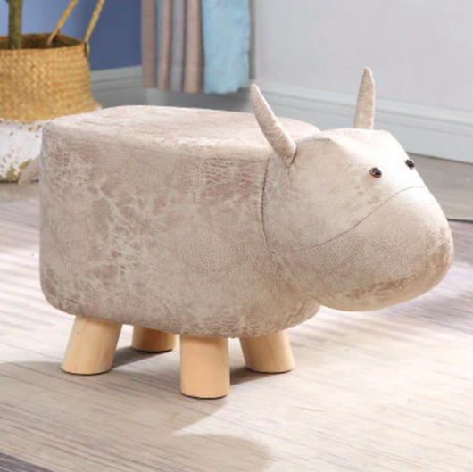 Cow Solid Wood Footstools