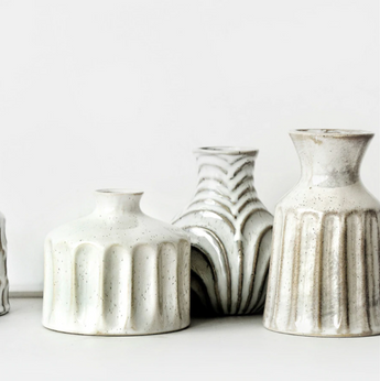 Geometric Pattern Ceramic Vase