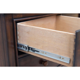 Bahama Shutter Wood 6 Drawer Chest | Tropical Walnut Brown