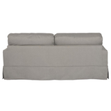 Americana Box Cushion Slipcovered Sofa | Stain Resistant Performance Fabric | Gray