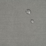 Americana Box Cushion Slipcovered Ottoman | Stain Resistant Performance Fabric | Gray