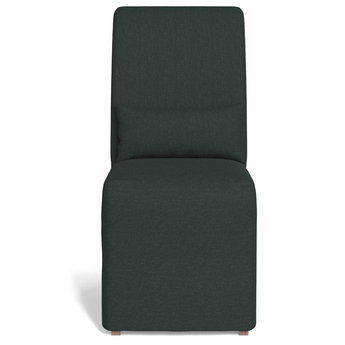 Newport Slipcovered Dining Chair | Stain Resistant Performance Fabric | Dark Gray