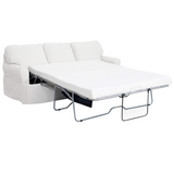 Sunset Trading Horizon Slipcovered Sleeper Sofa with Reversible Chaise |Performance Fabric | White
