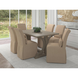 Newport Slipcovered Dining Chair | Stain Resistant Performance Fabric | Tan