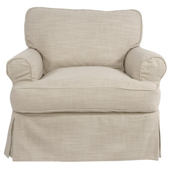 Sunset Trading Horizon Slipcover for T-Cushion Chair | Linen