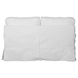 Sunset Trading Horizon T-Cushion Slipcovered Loveseat | Warm White