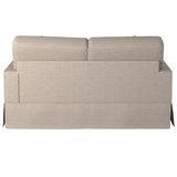 Americana Box Cushion Slipcovered Loveseat | Linen