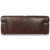 Milan Leather Loveseat | Brown