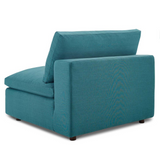Commix Down Filled Overstuffed 7 Piece Sectional Sofa Set - Teal EEI-3364-TEA