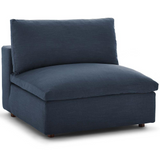 Commix Down Filled Overstuffed 4 Piece Sectional Sofa Set - Azure EEI-3357-AZU